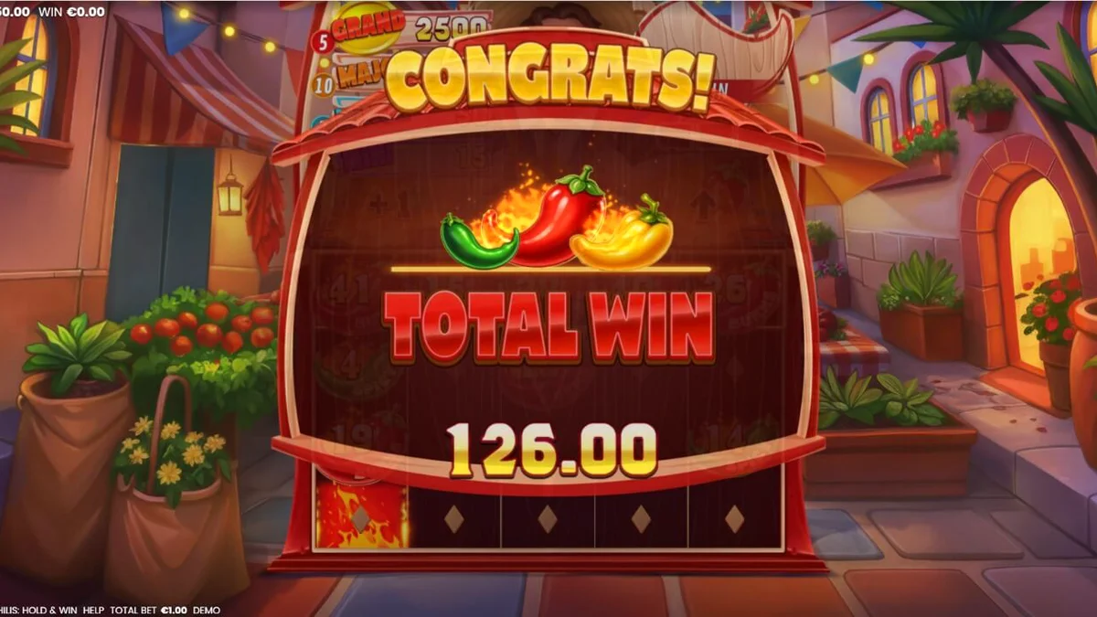 Tampilan visual slot 3 Blazing Chilis dengan tema fiesta Meksiko yang ceria